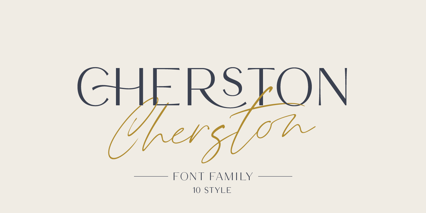 Cherston Bold Rough Font preview
